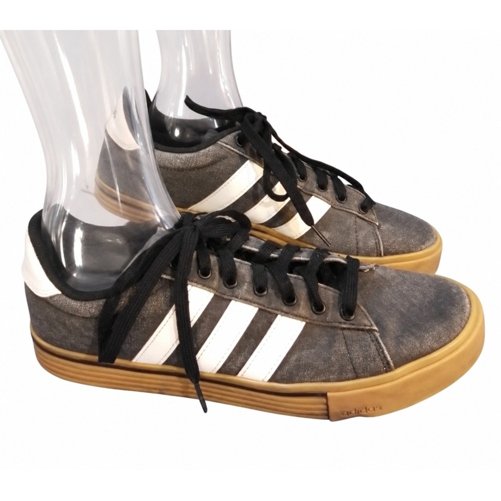 Adidas Grey‎ White Gum Sole Skate Casual Sneakers SKUM069